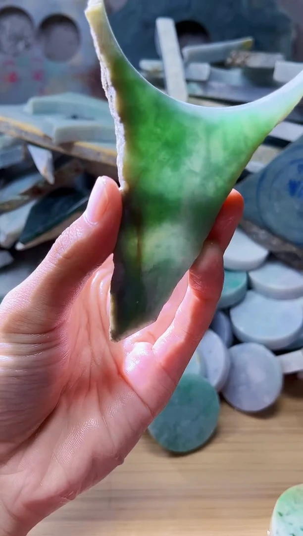 裸石翡翠翡翠a货正品玉石陈078