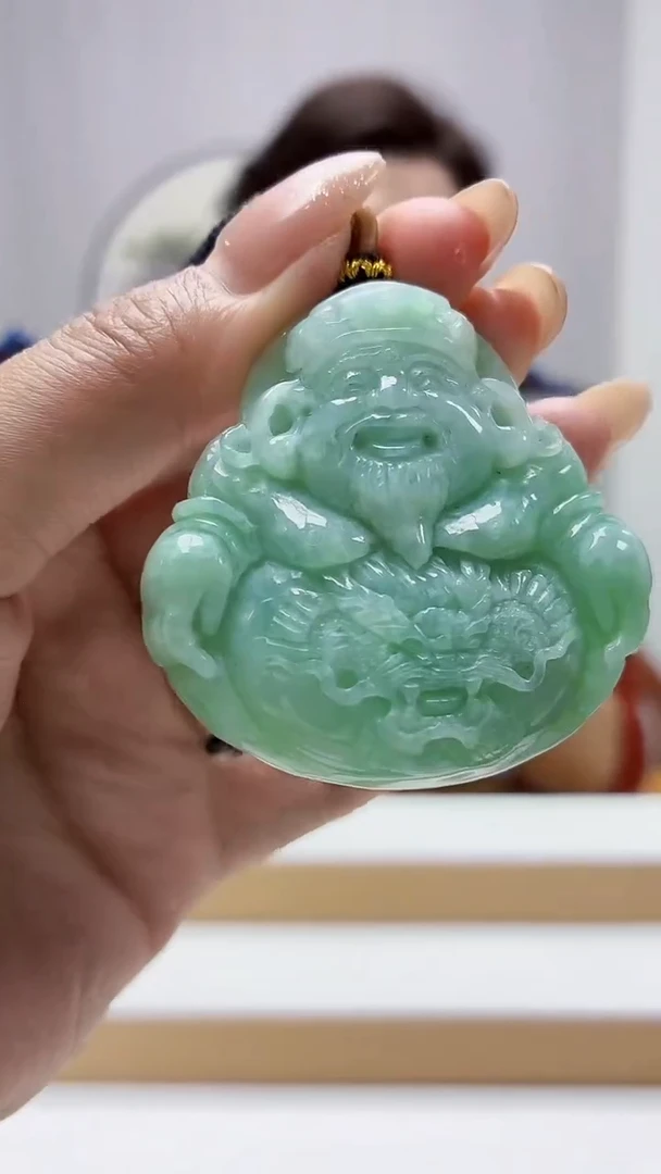 未镶嵌定制翡翠4829MM-毛货挂件49