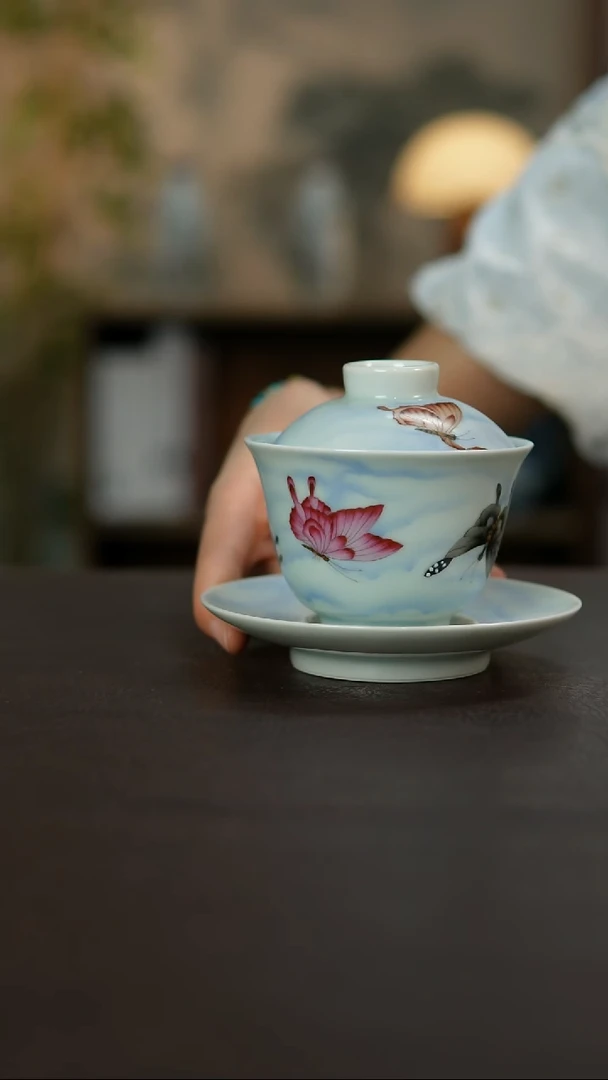 杯景德镇陶瓷杯碗柴烧多人
