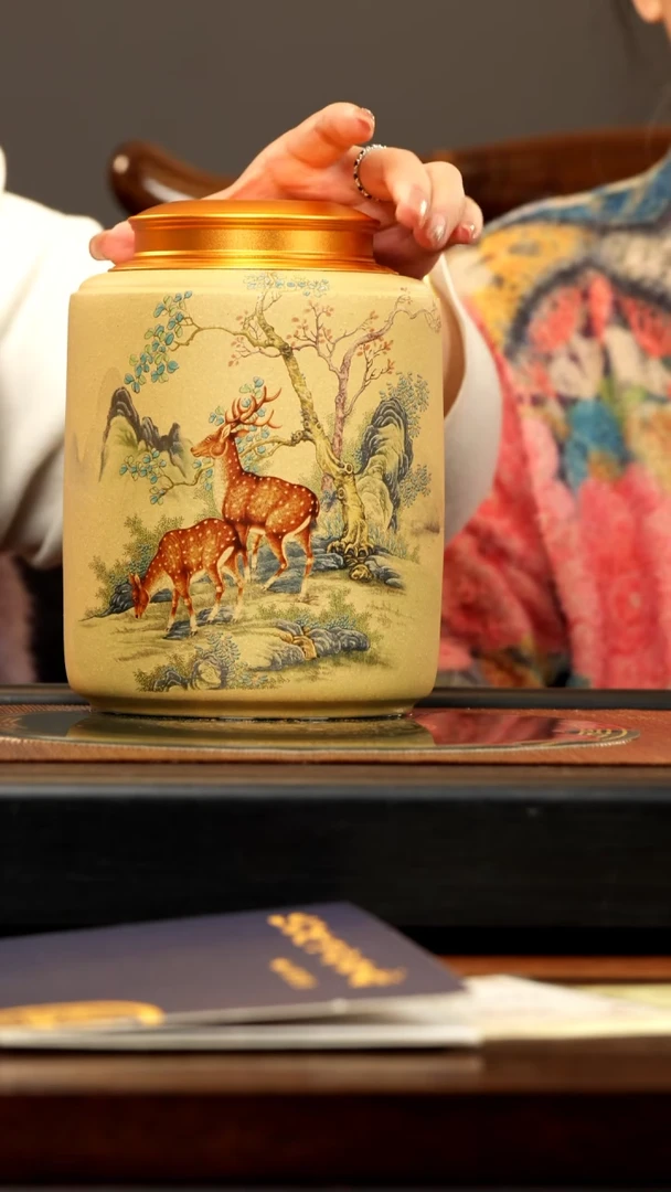 【闪购商品】紫砂茶壶顽壶紫砂精选茶叶罐