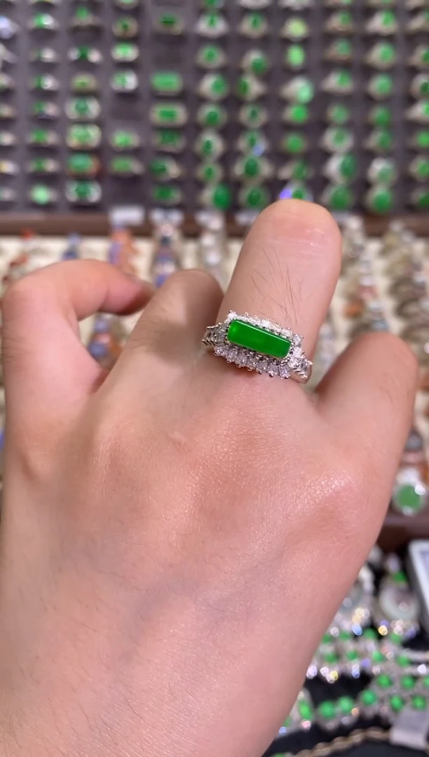 未镶嵌戒指翡翠天然缅甸A货翡翠未镶嵌粉丝福利