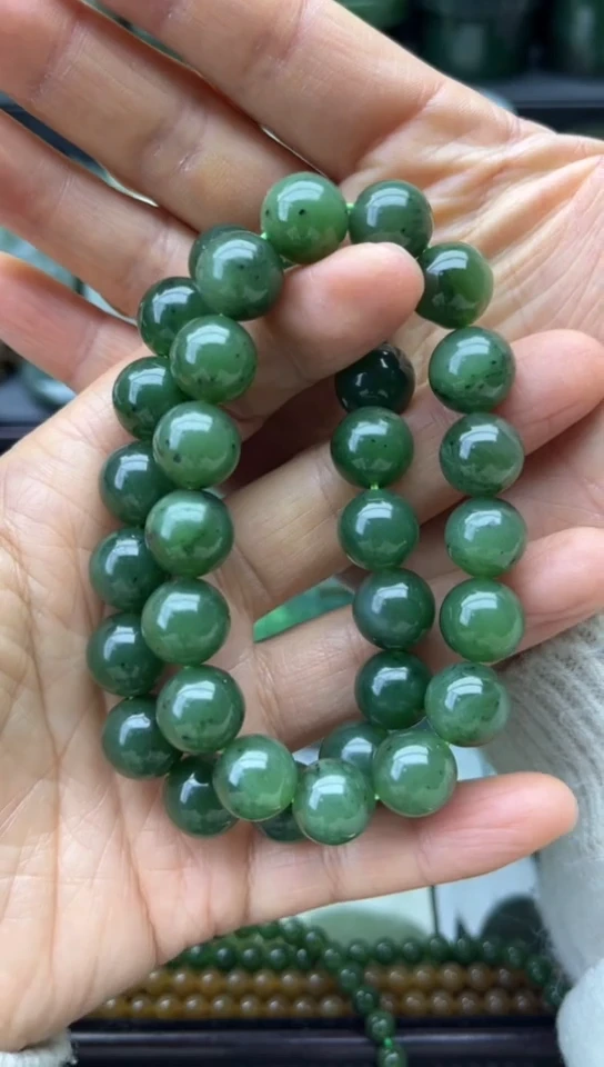 未镶嵌和田玉珠宝半成品手串拍一发一