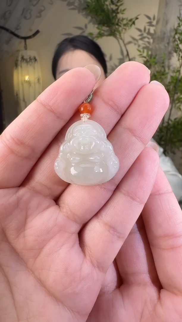 和田玉未镶嵌颈饰25佛公