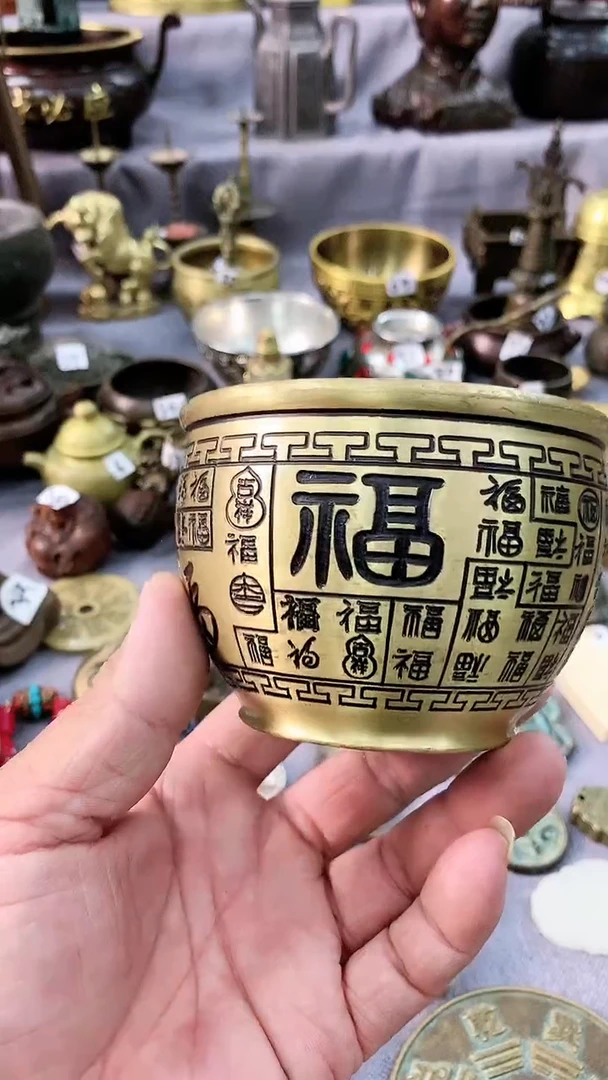 兴珑工艺摆件百福缸
