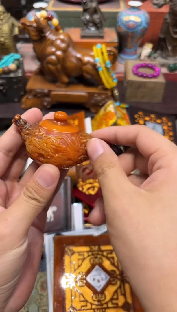 未镶嵌蜜蜡裸石Q刘哥高端专属精品3