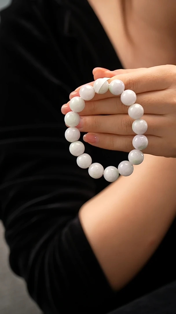 未镶嵌手链翡翠珠串