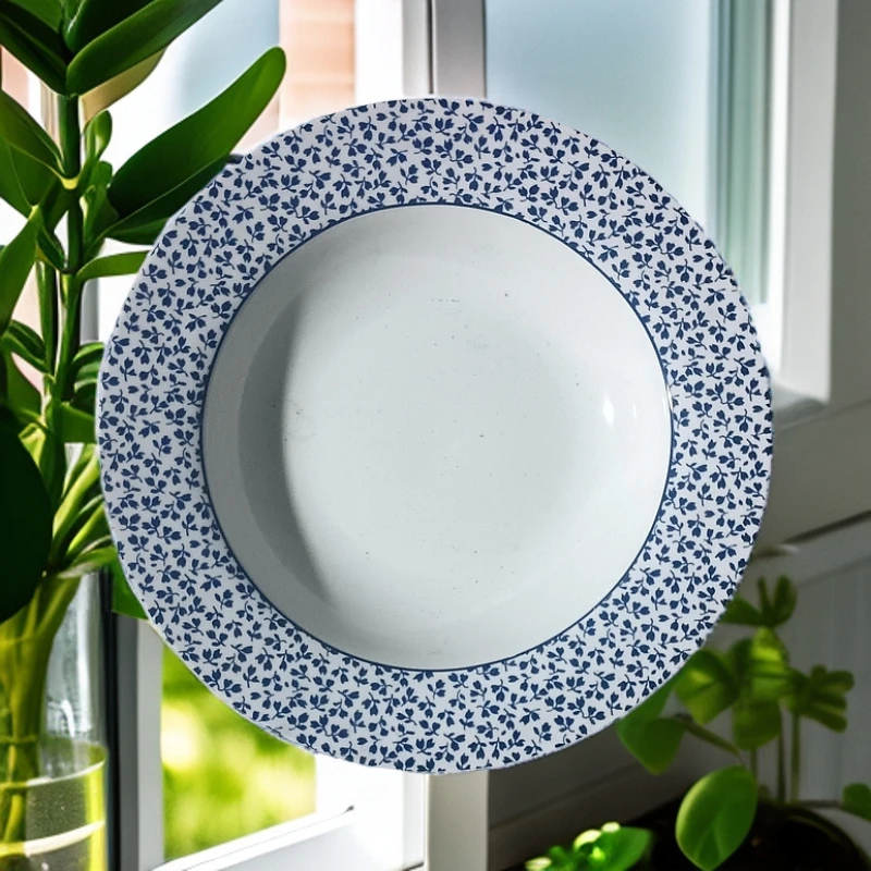 出口荷兰8.5英寸汤盘口径21.5 cm微瑕完美者慎拍家用