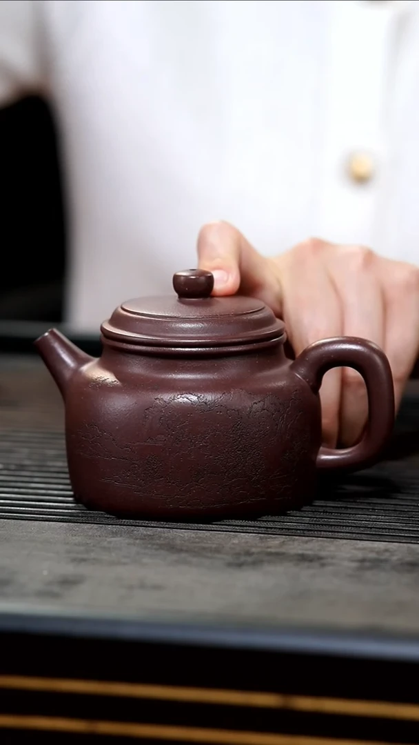 茶壶紫砂13-全手底槽清山水德钟260cc