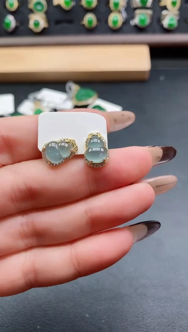 银S925镶嵌戒指翡翠1