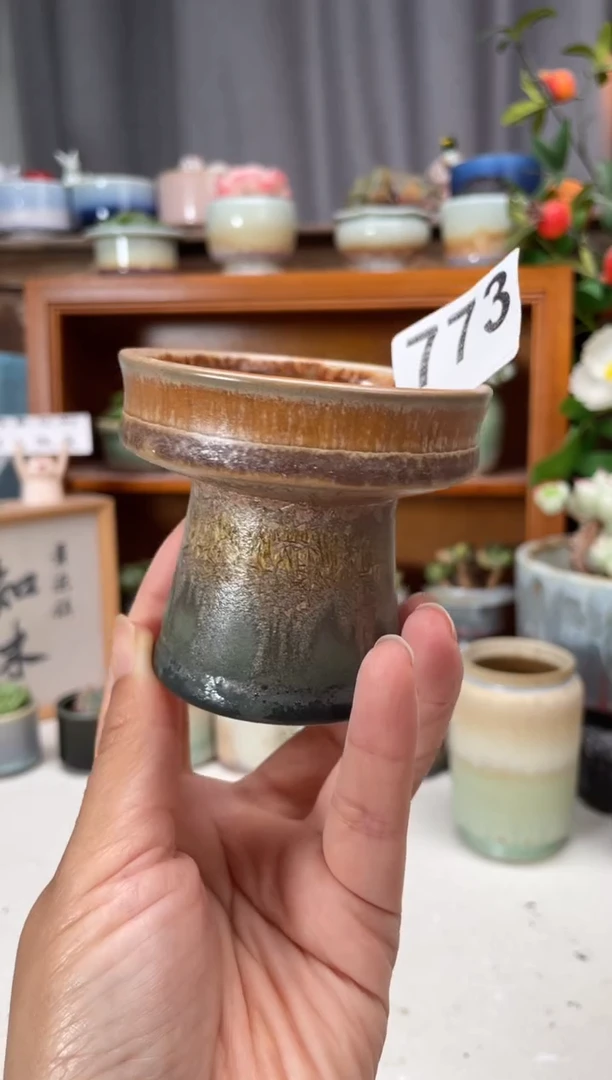 瓷片773知木小芳花盆
