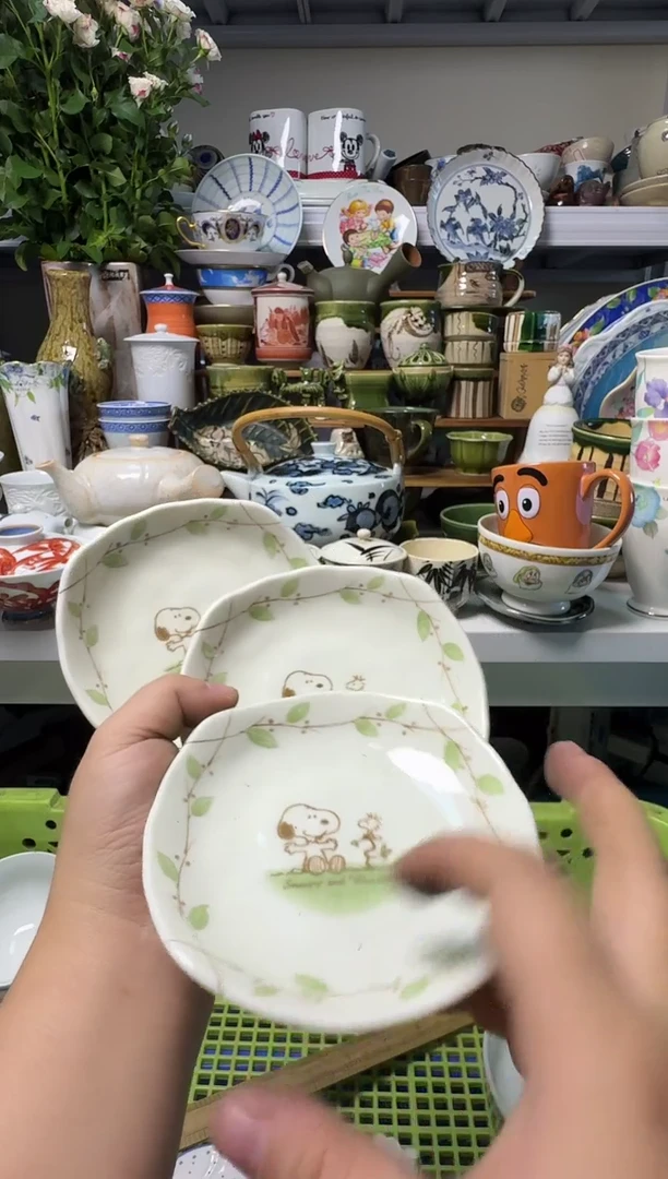 中古瓷器，默认微瑕-史努比