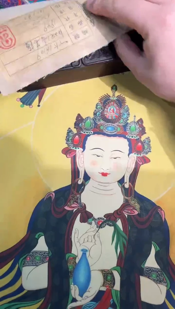 卷轴画子子的唐卡tk160