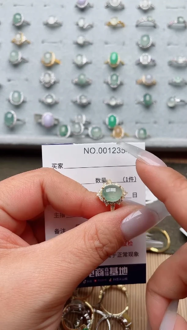 【闪购商品】翡翠戒指银S925镶嵌·
