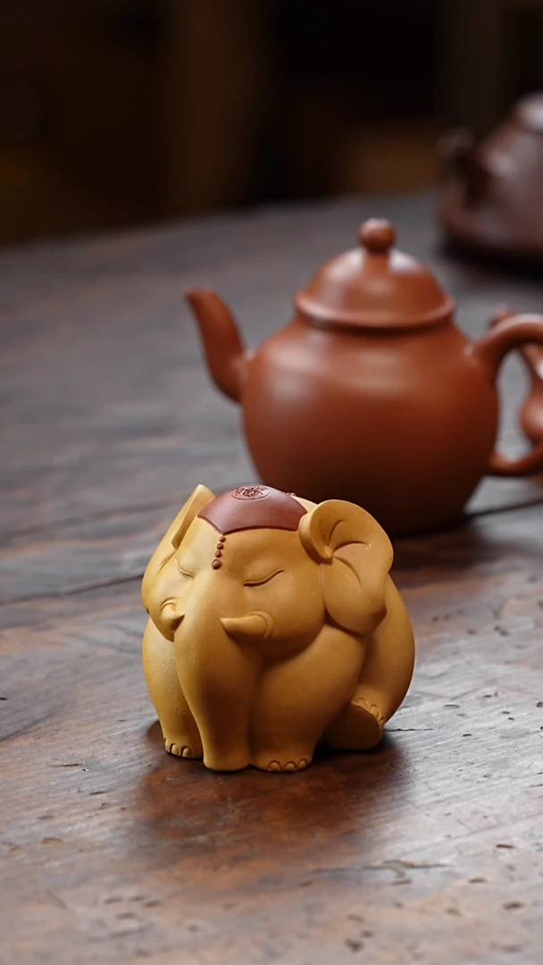 茶壶紫砂小象香插