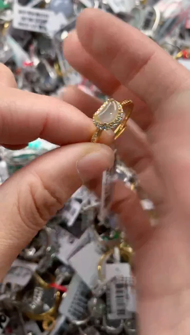 银S925镶嵌戒指翡翠44  4        1