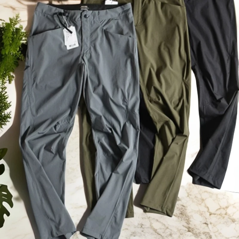 夏季薄款防水透气3D立体裁剪男士户外运动休闲直筒裤