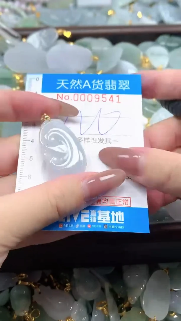 颈饰未镶嵌翡翠净货挂件-9541