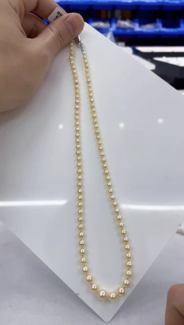 颈饰银S925镶嵌海水珍珠