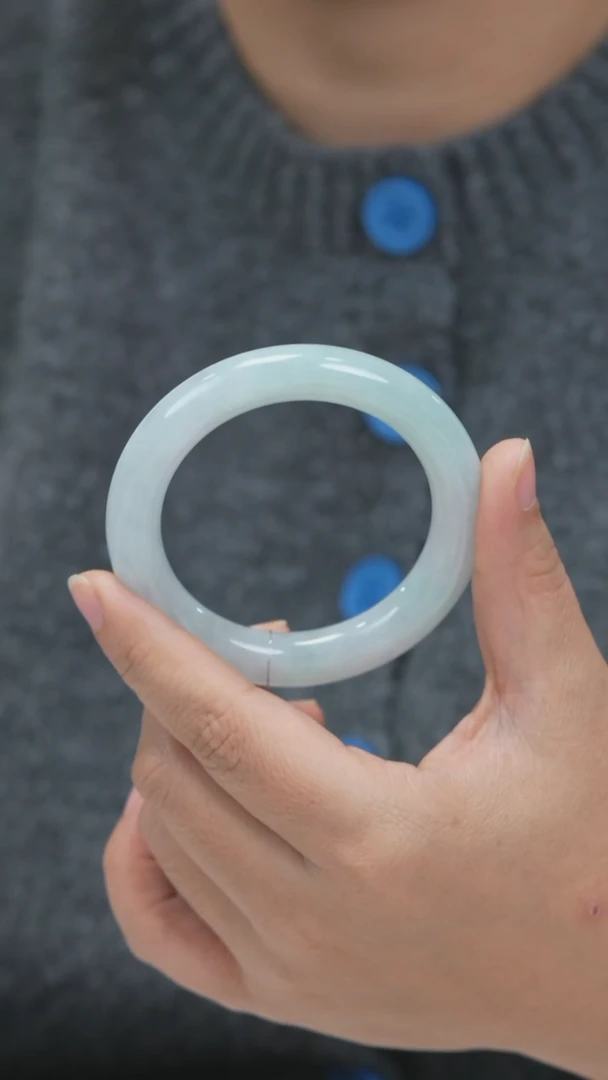 未镶嵌手镯翡翠圆条w0344