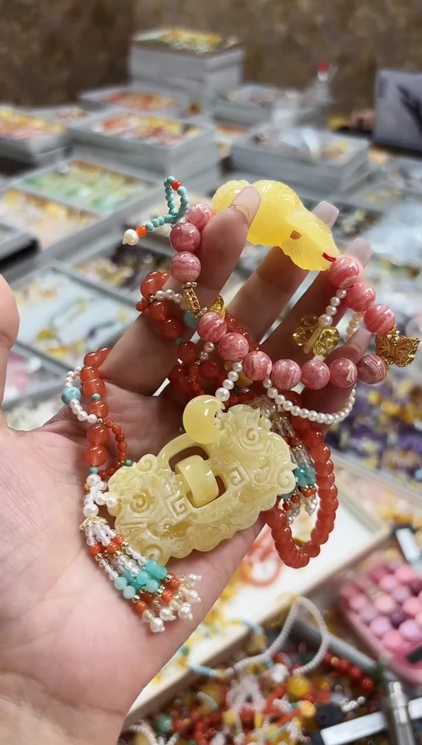 琥珀套链未镶嵌【多样性发一】