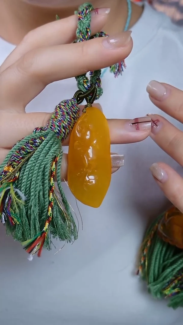 蜜蜡颈饰未镶嵌钥匙扣