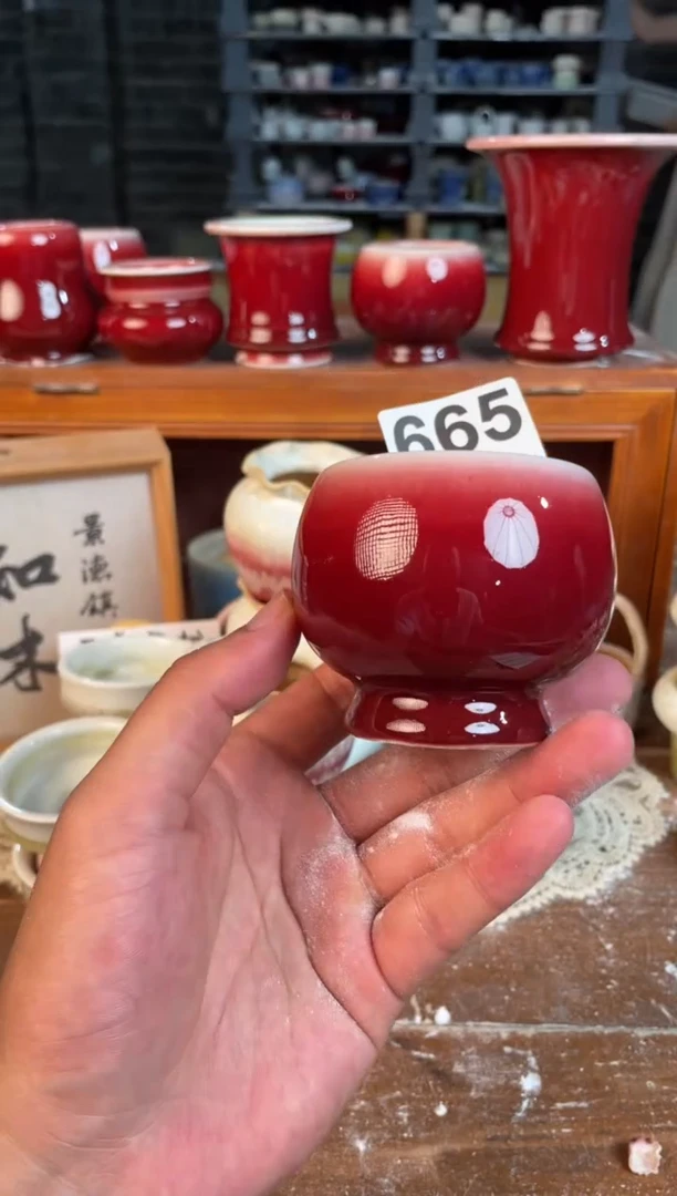 瓷片665知木小芳花盆