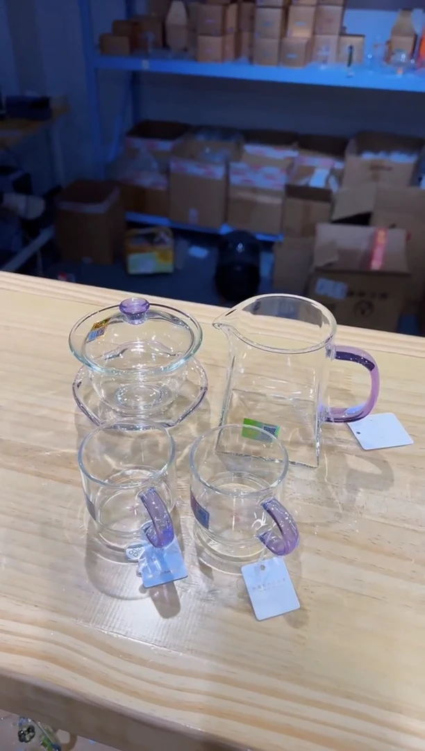 禾器-禅语盖碗-浅紫色+瀚然浅紫+++