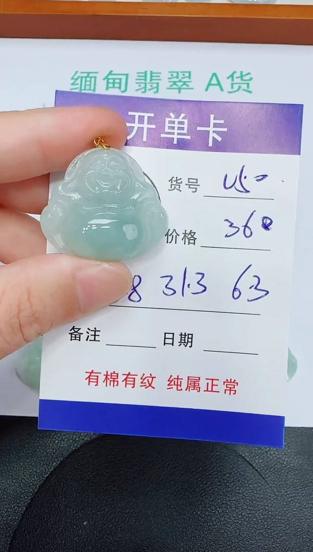 吊坠(赠链)未镶嵌翡翠V50