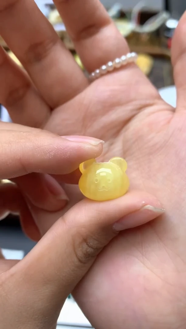 【闪购商品】琥珀珠宝奇石未镶嵌134琥珀蜜蜡花粉有纹小坑介意勿拍