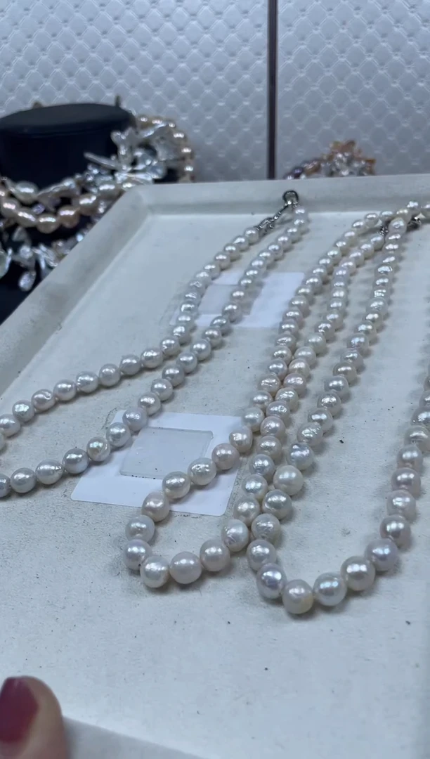 淡水珍珠未镶嵌项链【纯恬珍珠】（多样性发货发一）