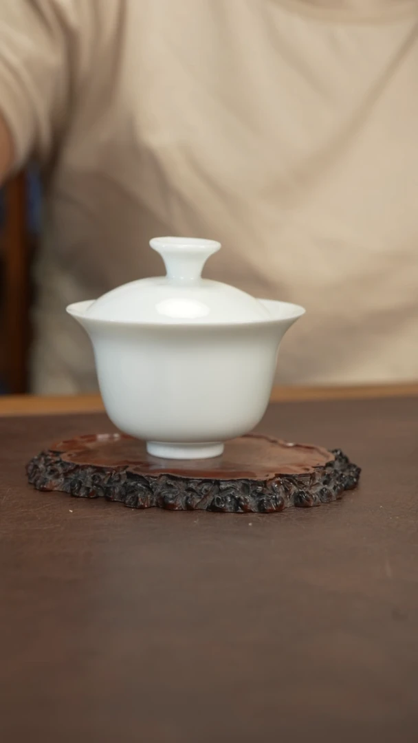 七七专属白胎马蹄盖碗