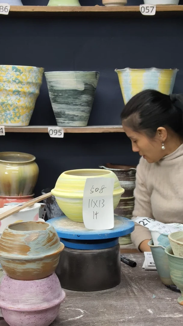 景德镇陶瓷花盆默认微瑕508