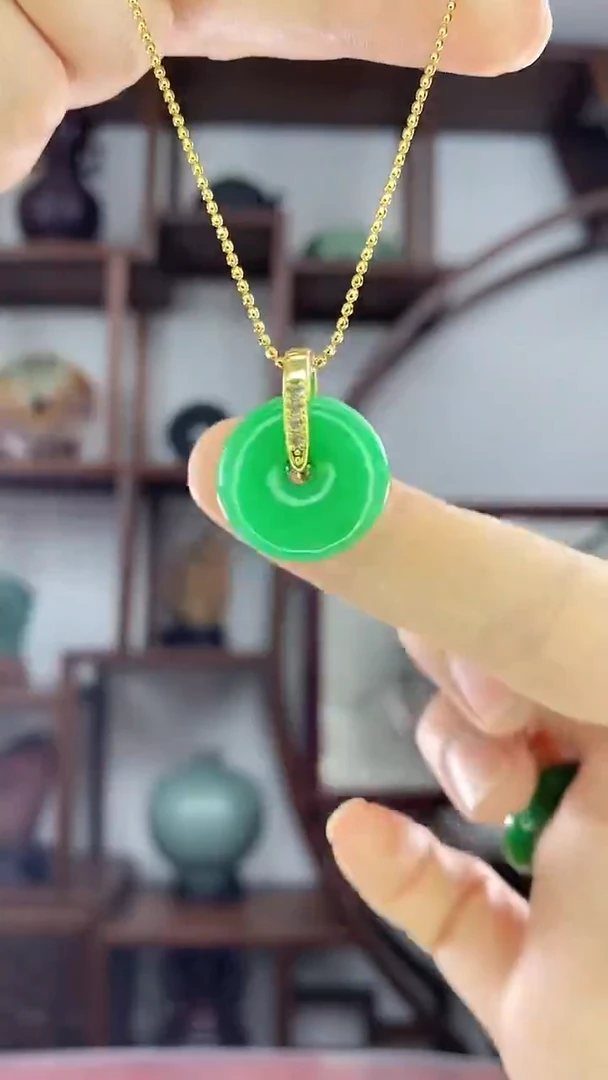 吊坠(赠链)未镶嵌翡翠X20平安扣