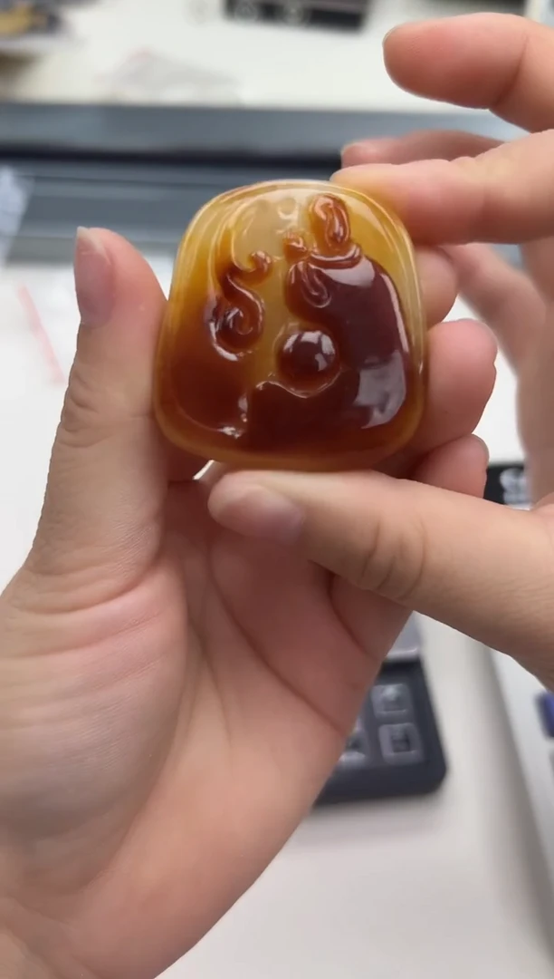 裸石琥珀未镶嵌琥珀蜜蜡吊坠
