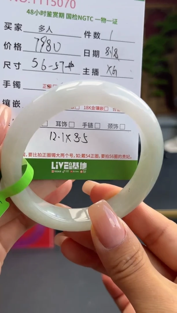 翡翠手镯未镶嵌多人