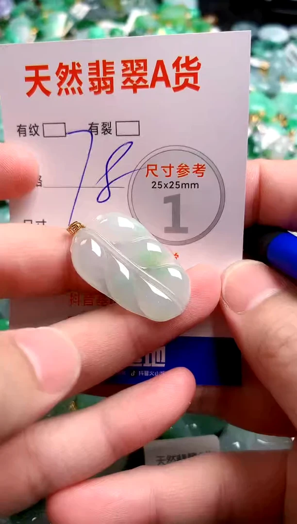 翡翠18K金镶嵌颈饰14006724