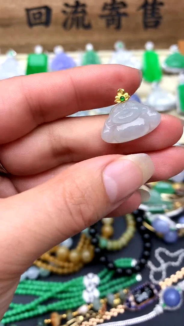 【闪购商品】翡翠颈饰18K金镶嵌44-中国好珍宝