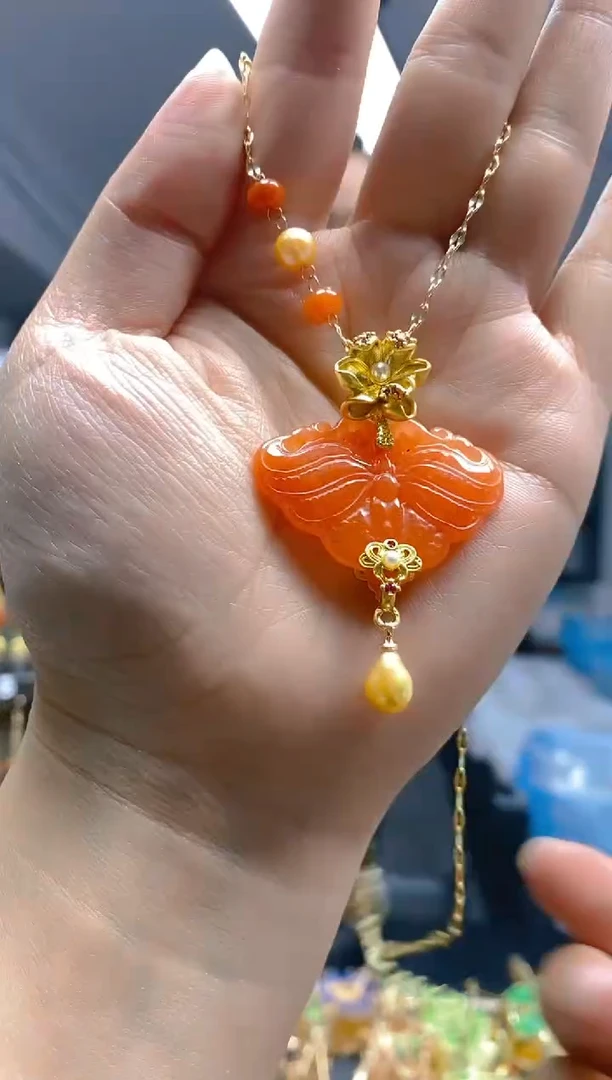 【闪购商品】翡翠耳饰合金0566翡翠锁骨链