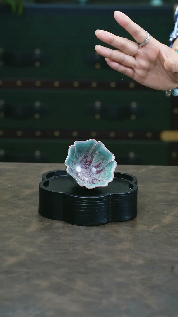 【闪购商品】 W宝丰宋官窑原产地钧瓷花口杯