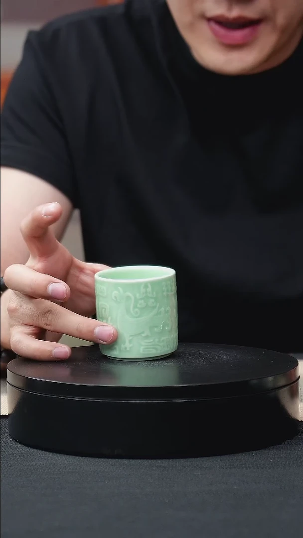 茶壶紫砂青瓷白釉扳指杯