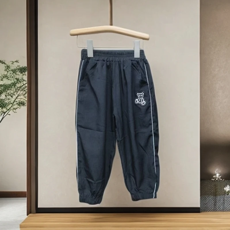 男女童小熊款冰丝速干裤