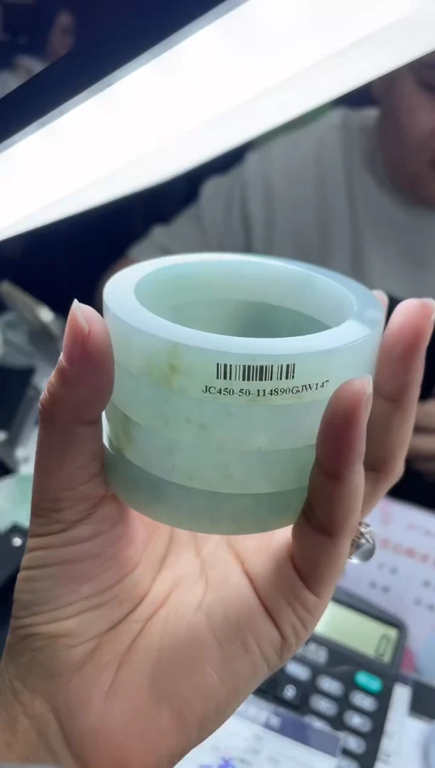 未镶嵌手镯定制翡翠正圈AJC45SZ-DZS