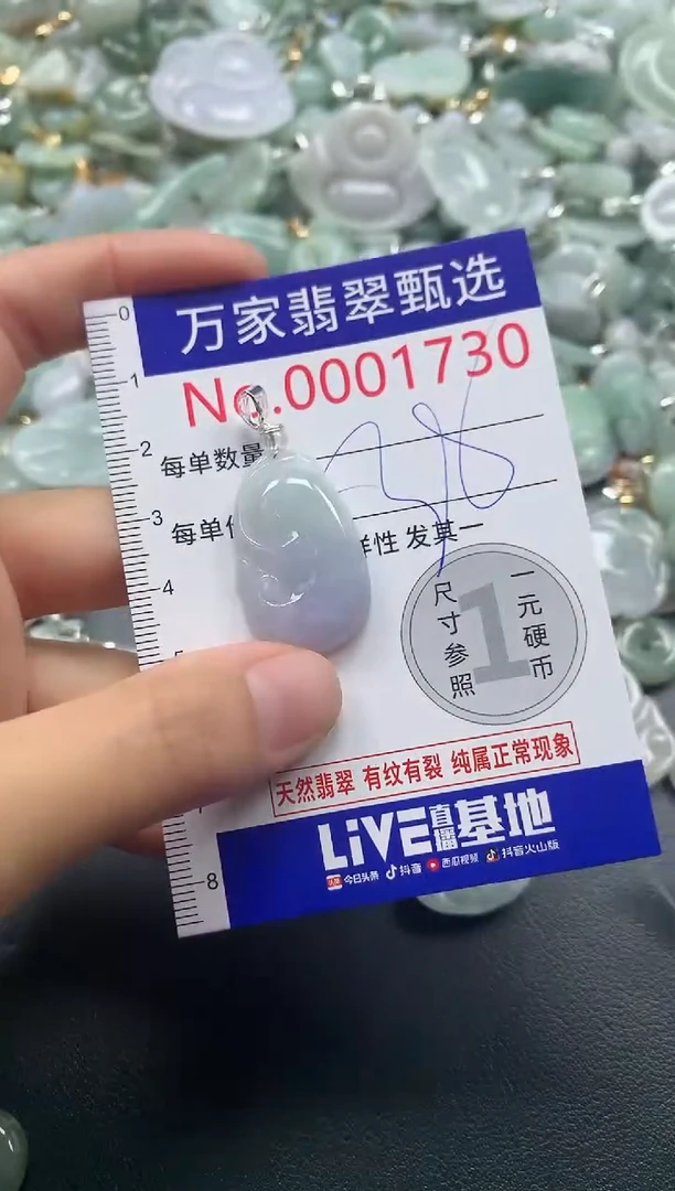 吊坠(不含链)未镶嵌翡翠1730