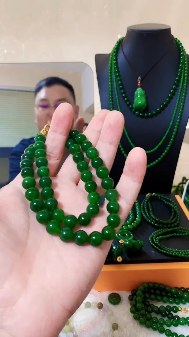 和田玉（碧玉）未镶嵌项链10