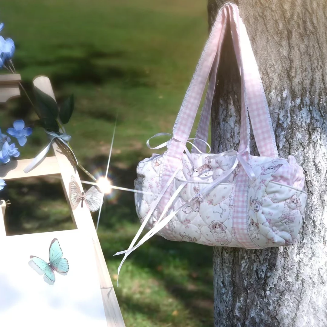 甜心单肩包包布包学生女款爆款2025新款包包波士顿可斜挎包时尚