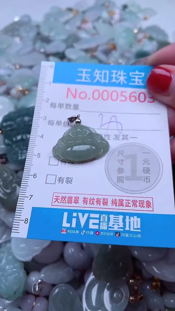 吊坠(不含链)未镶嵌翡翠5603