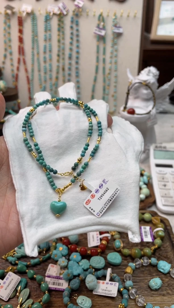 【闪购商品】绿松石颈饰银S925镶嵌编号81