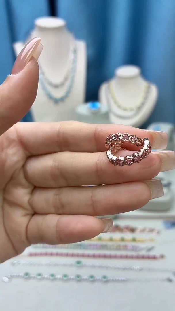 银S925镶嵌耳饰碧玺313JH0104产品一个（多样性）