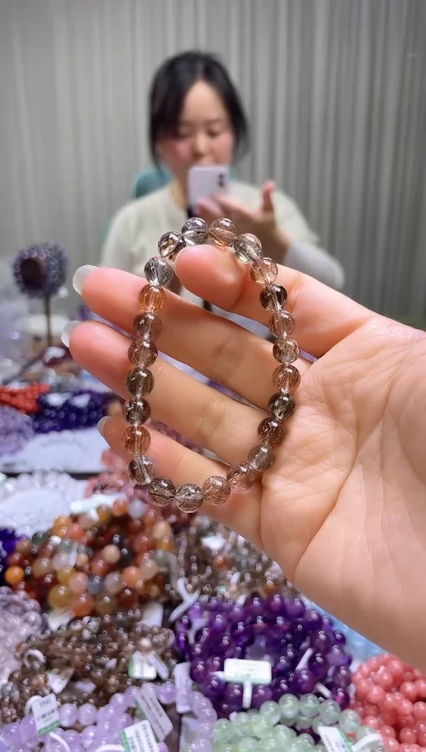 【闪购商品】水晶手串未镶嵌黑金超7+