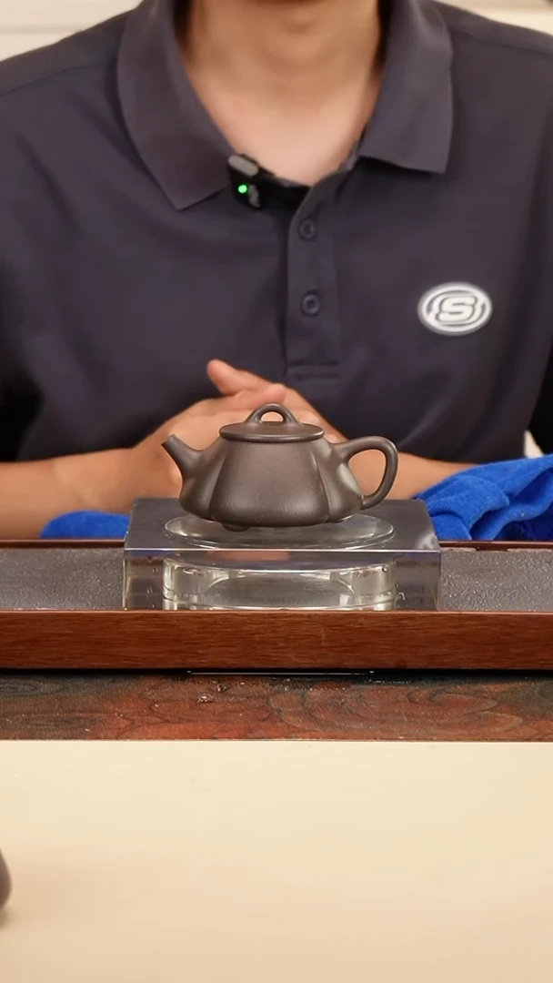 茶壶紫砂海棠石瓢高温天青泥130cc